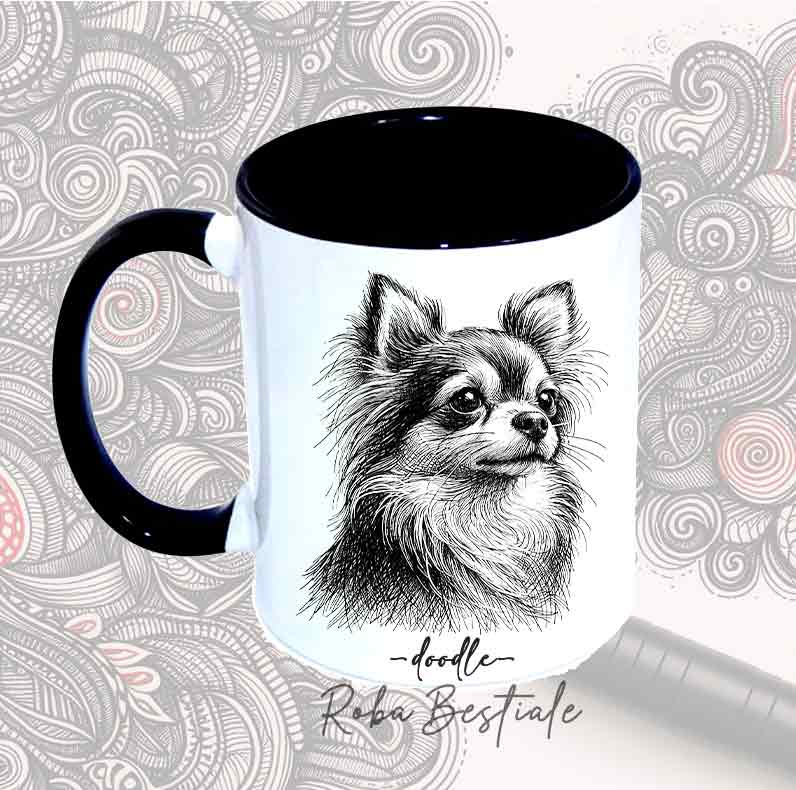 DOODLE Mug - Long Haired CHIHUAHUA