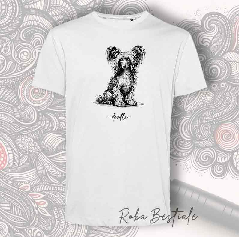 DOODLE T-Shirt - CHINESE CRESTED DOG Hairless