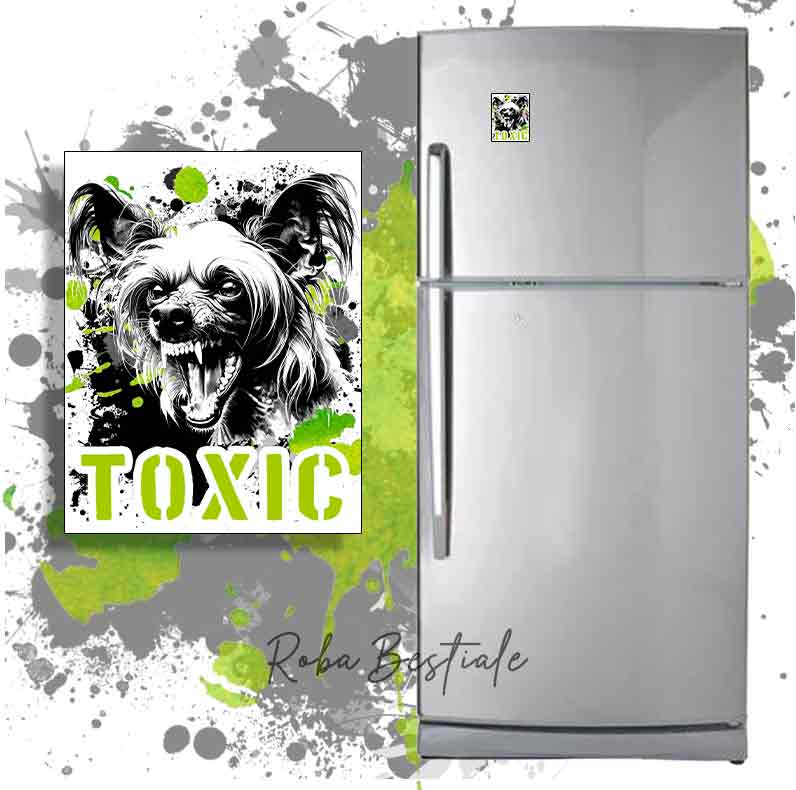 Magnete TOXIC - CHINESE CRESTED DOG Hairless
