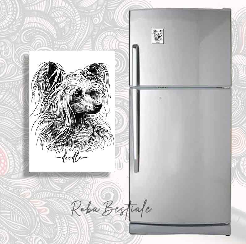DOODLE magnet - CHINESE CRESTED DOG