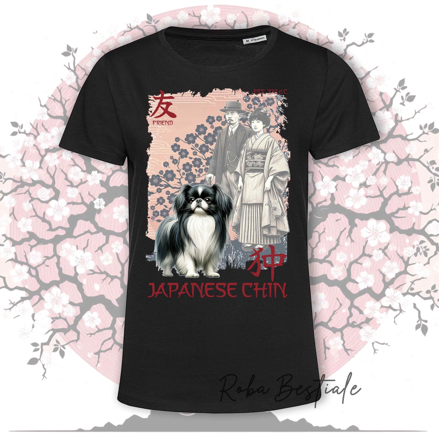 T-Shirt JAPAN STYLE "PRIDE" - CHIN GIAPPONESE - da DONNA, in tanti colori! Dalla XS alla 3XL