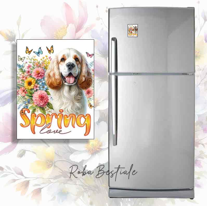 Magnete SPRING LOVE - CLUMBER SPANIEL