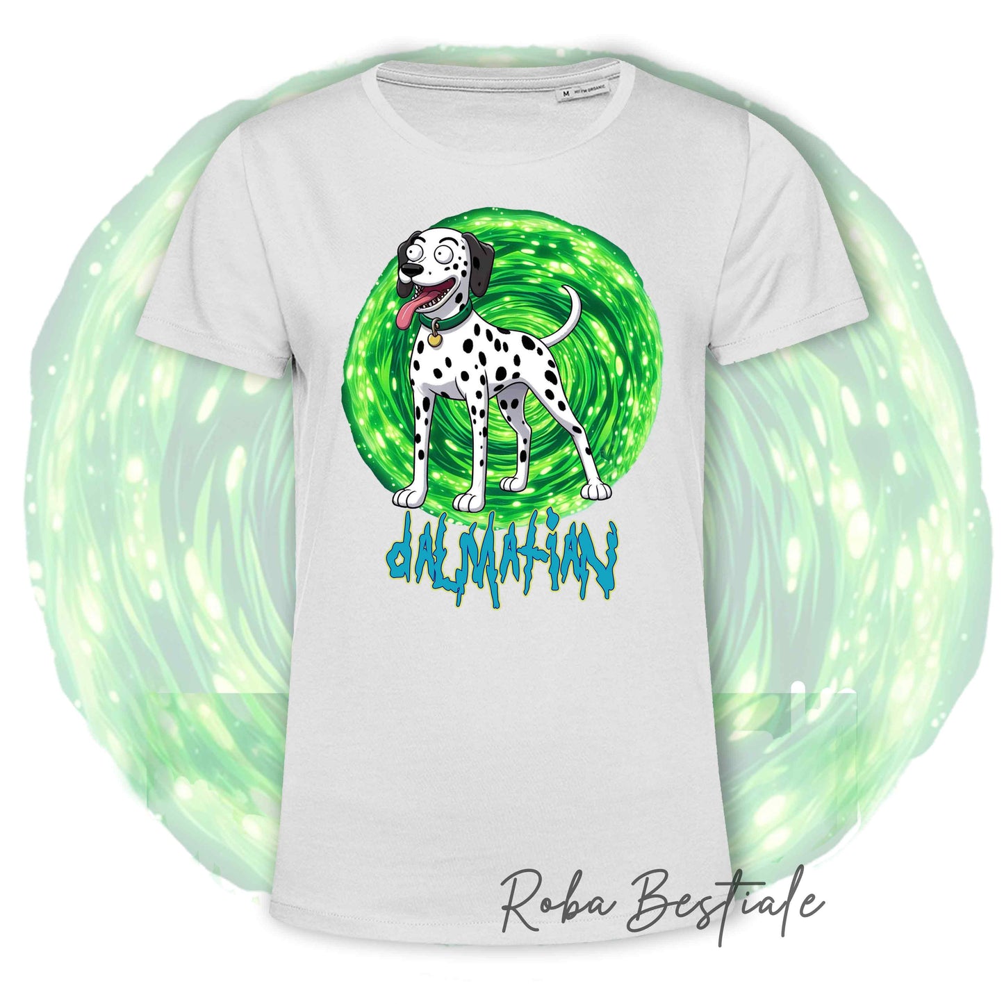 RICK & MORTY T-Shirt - DALMATIAN Black & White
