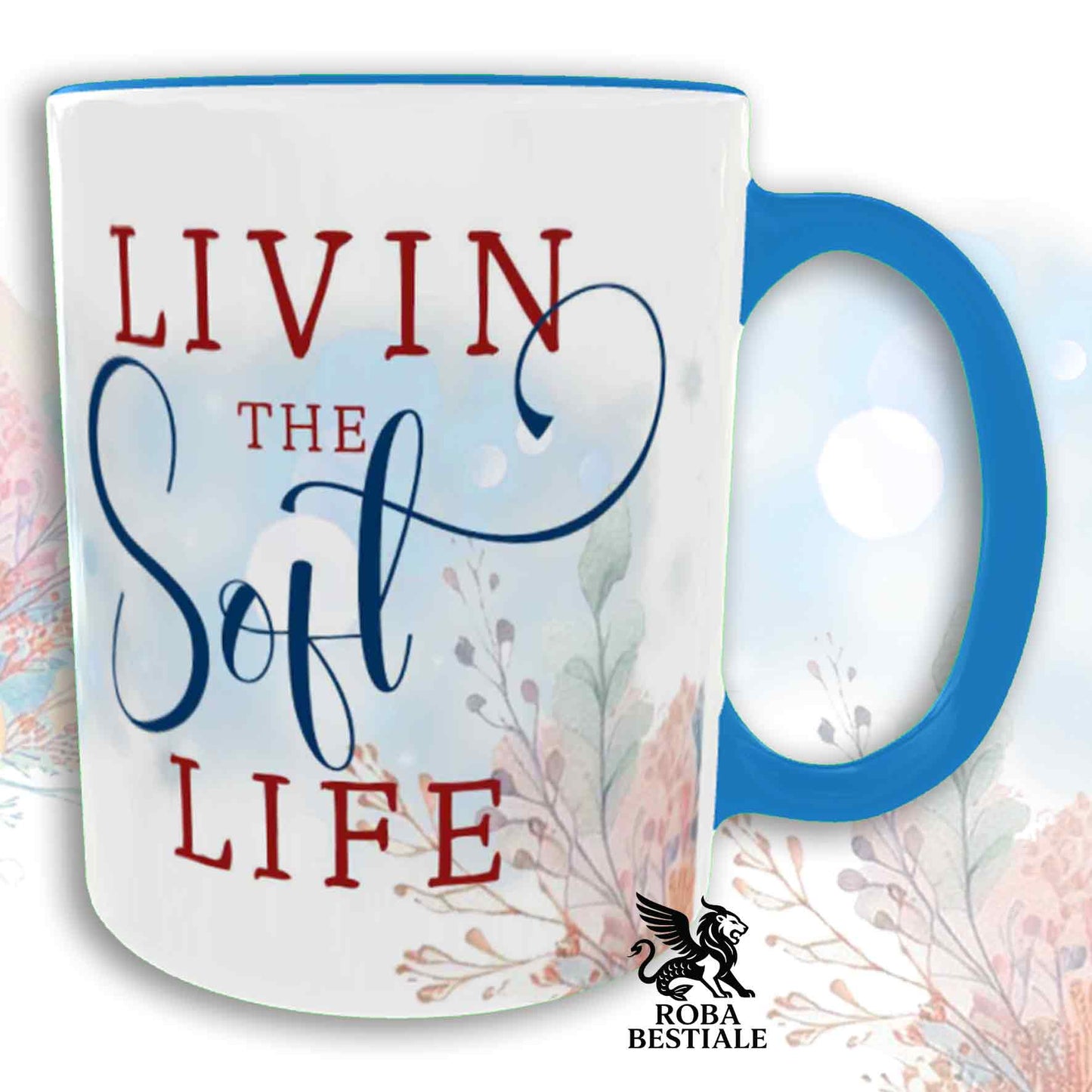 Tazza SOFT LIFE - DALMATA Bianco e Nero - In Ceramica, colore a scelta - 330 ml