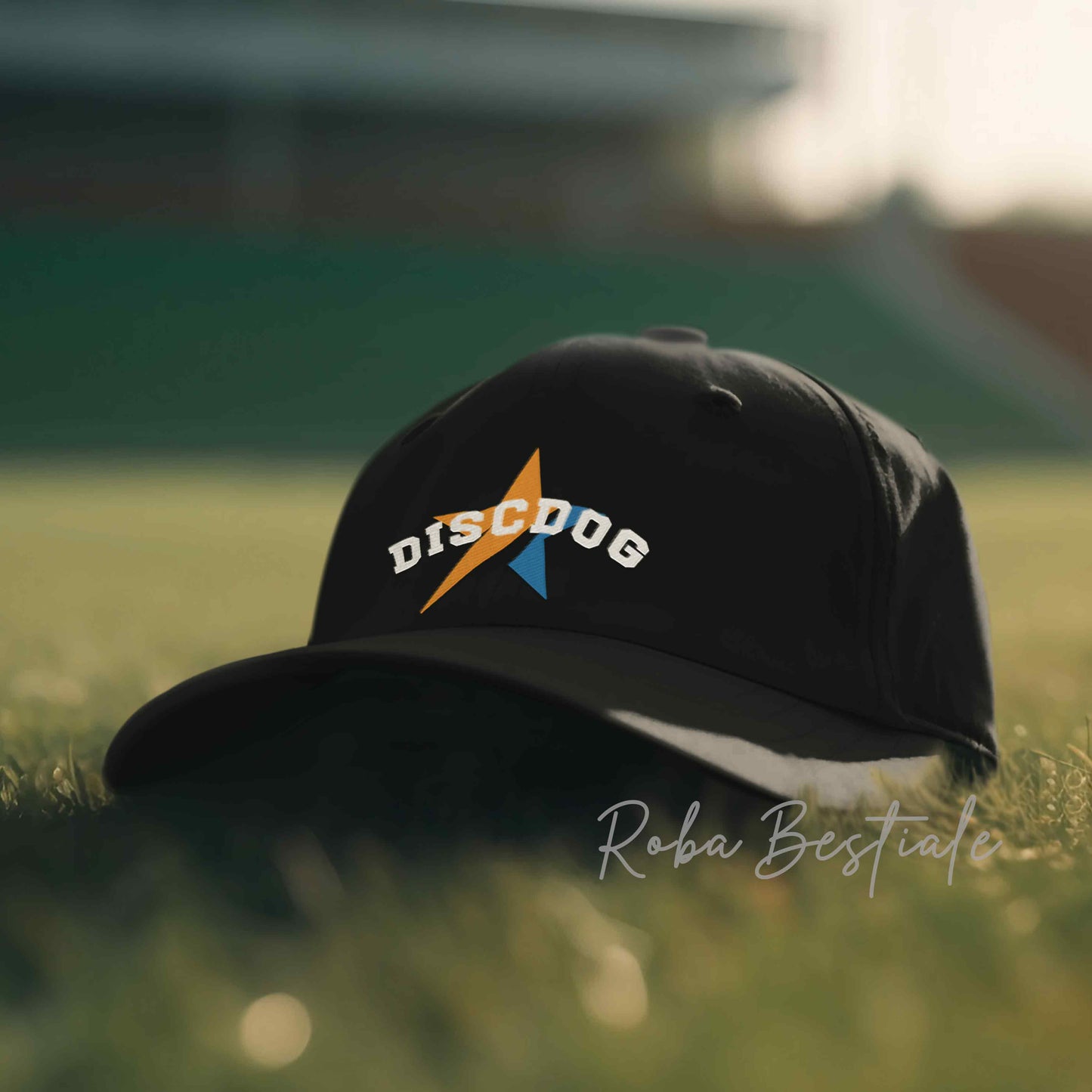 Cappellino STAR - DISCDOG - 100% Cotone - Nero