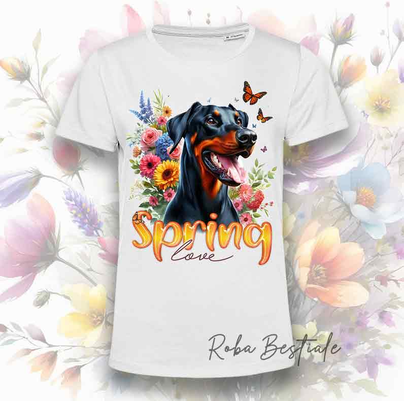 T-Shirt SPRING LOVE - DOBERMANN