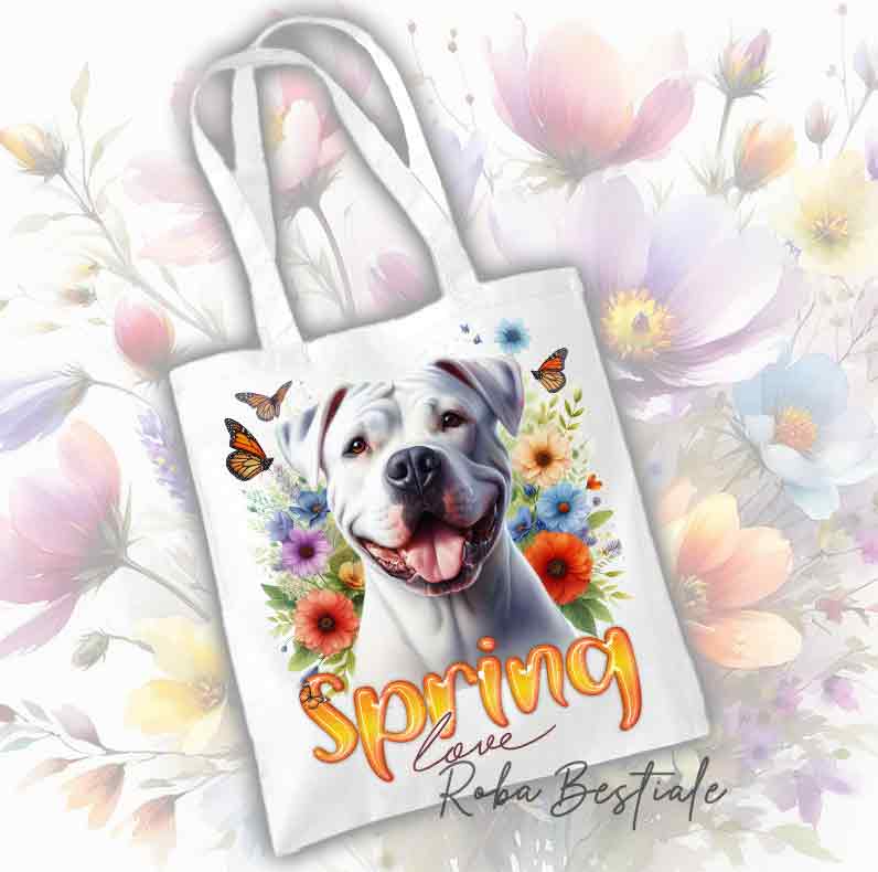 SPRING LOVE shopper - DOGO ARGENTINO