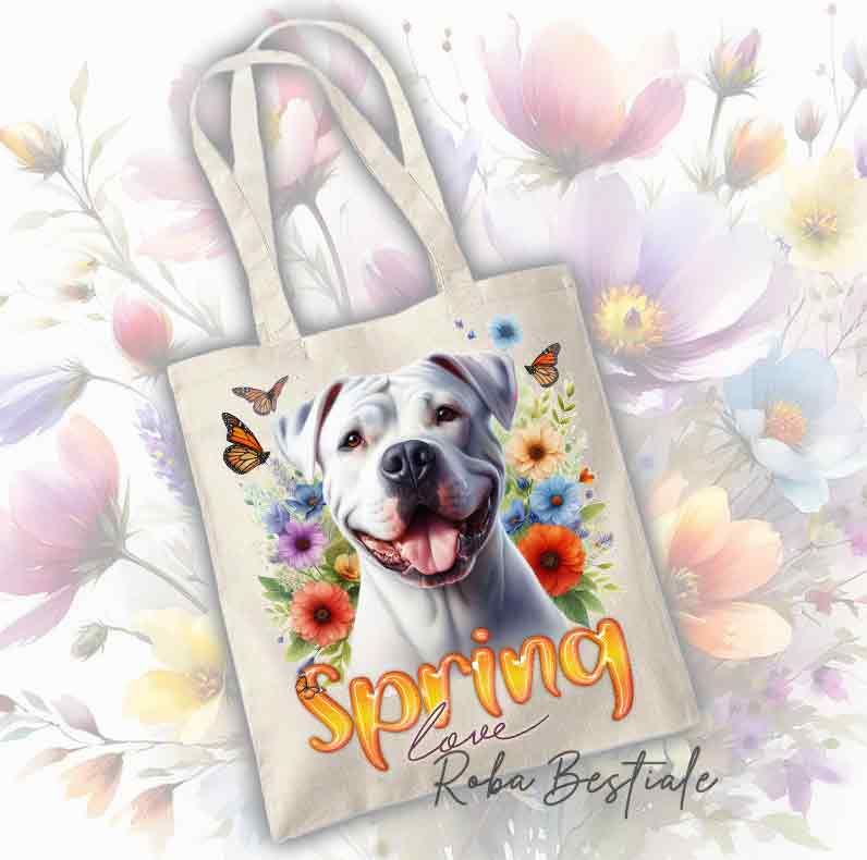 SPRING LOVE shopper - DOGO ARGENTINO