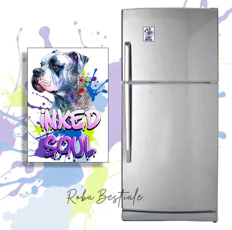 INKED SOUL magnet - DOGO ARGENTINO