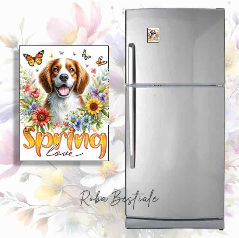 SPRING LOVE Magnet - BRETON EPAGNEUL