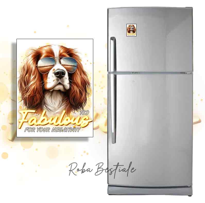 Calamita TOO FABULOUS - EPAGNEUL BRETON Bianco & Marrone