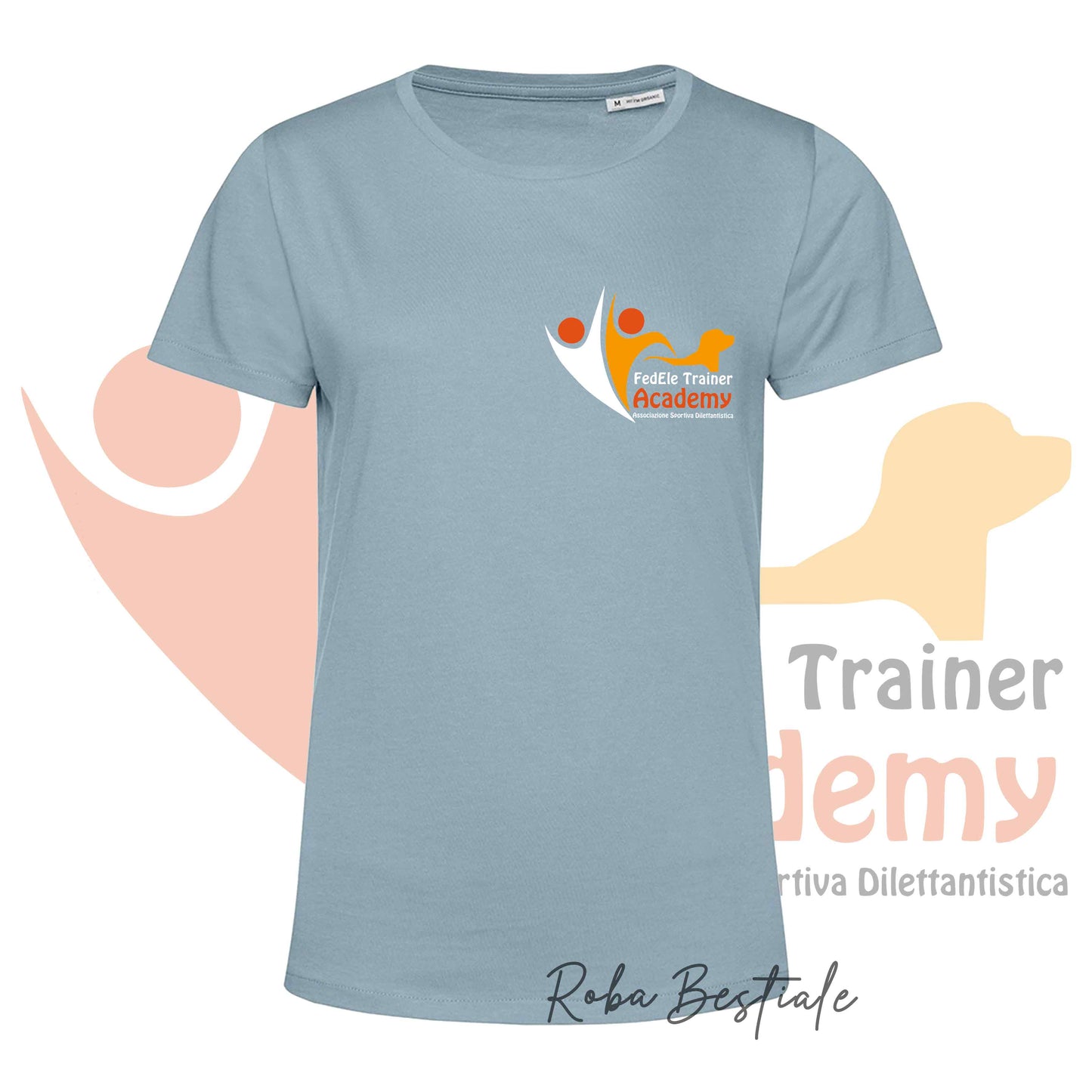 T-Shirt FEDELE Trainer Academy - Uomo o Donna, TONI DI BLU - Dalla XS alla 3XL