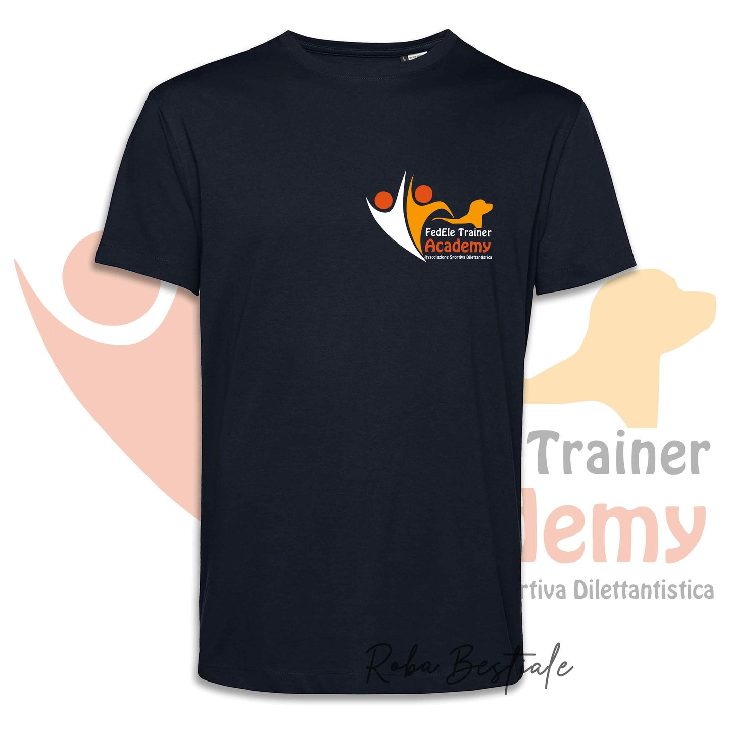 T-Shirt FEDELE Trainer Academy - Uomo o Donna, TONI DI BLU - Dalla XS alla 3XL