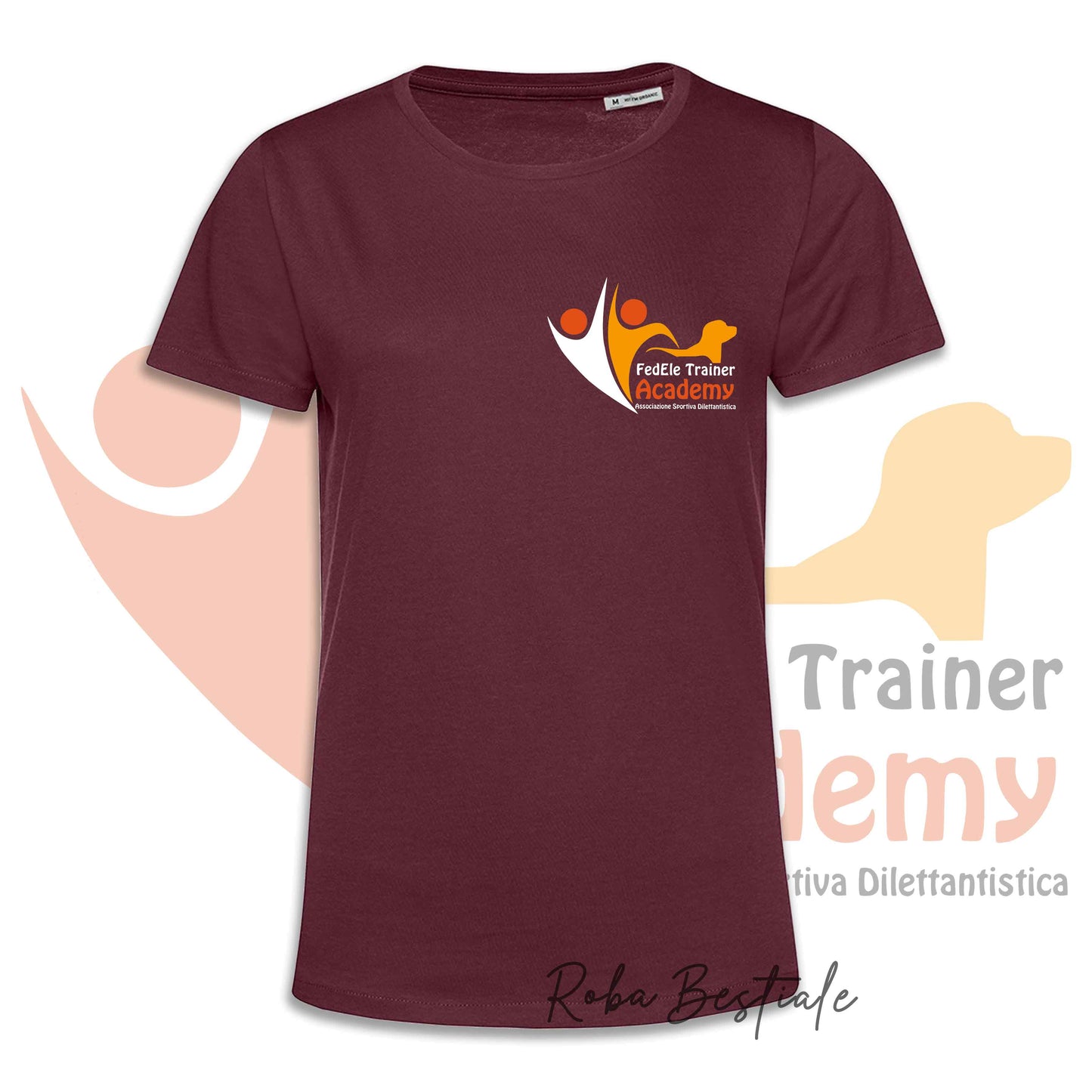 T-Shirt FEDELE Trainer Academy - Uomo o Donna, TONI VIOLA E MARRONE - Dalla XS alla 3XL