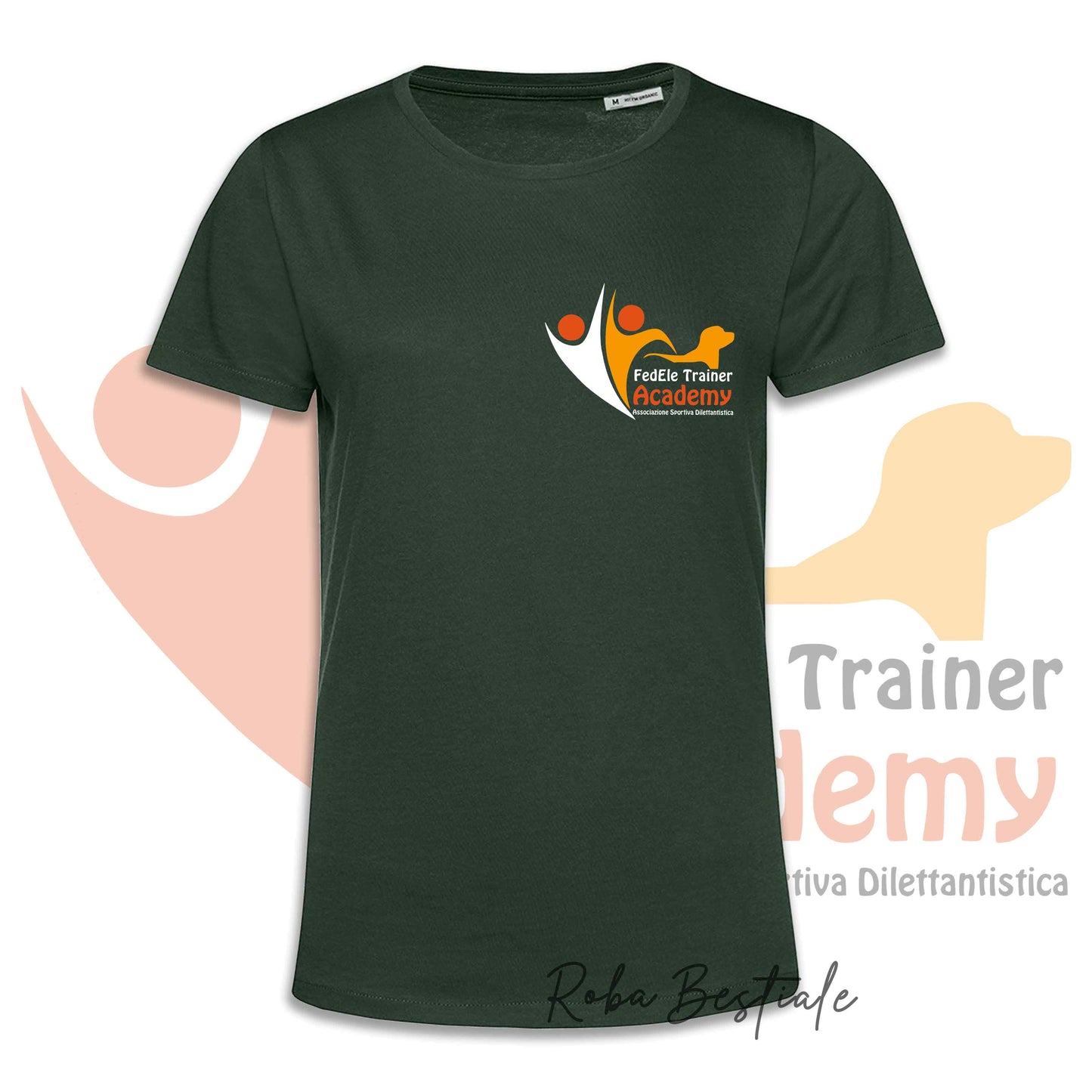 T-Shirt FEDELE Trainer Academy - Uomo o Donna - TONI DI VERDE E GIALLO - Dalla XS alla 3XL