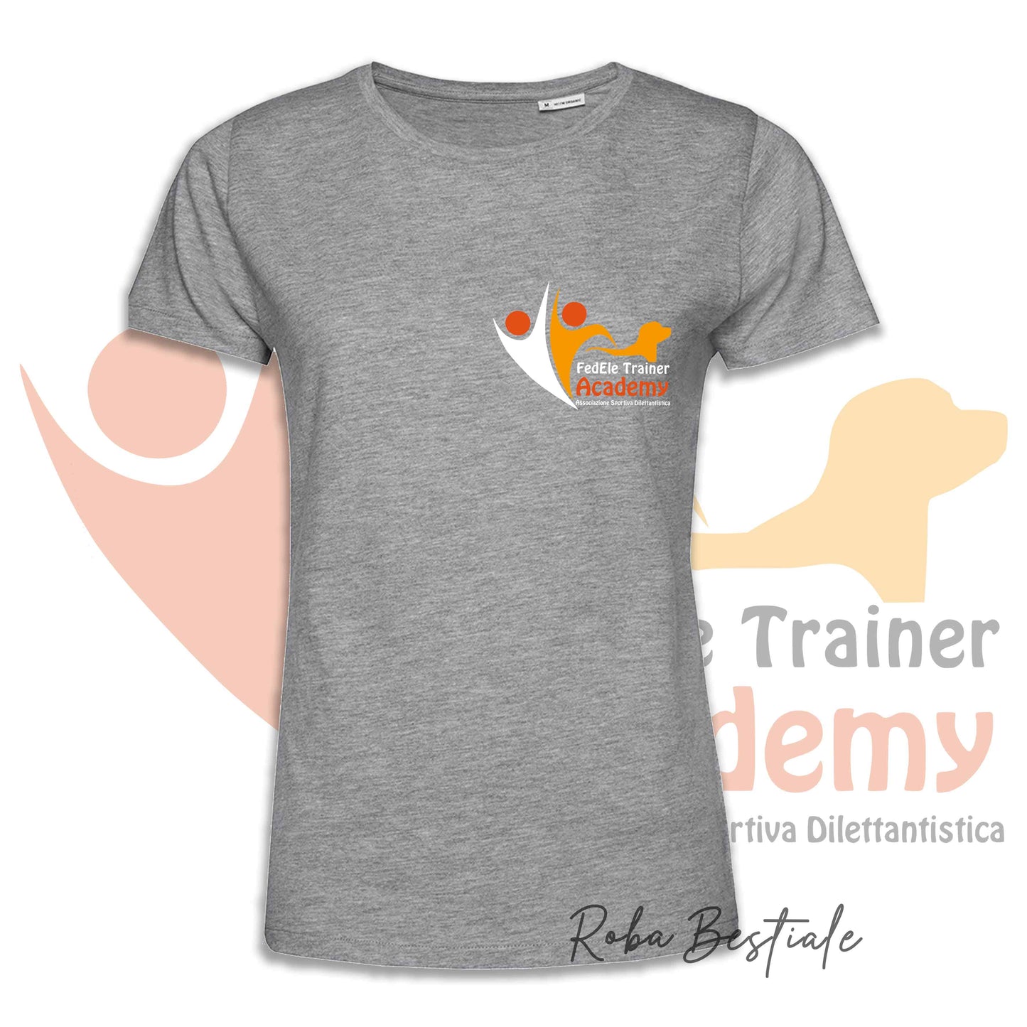T-Shirt FEDELE Trainer Academy - Uomo o Donna, NERA, BIANCA o GRIGIA, dalla XS alla 5XL