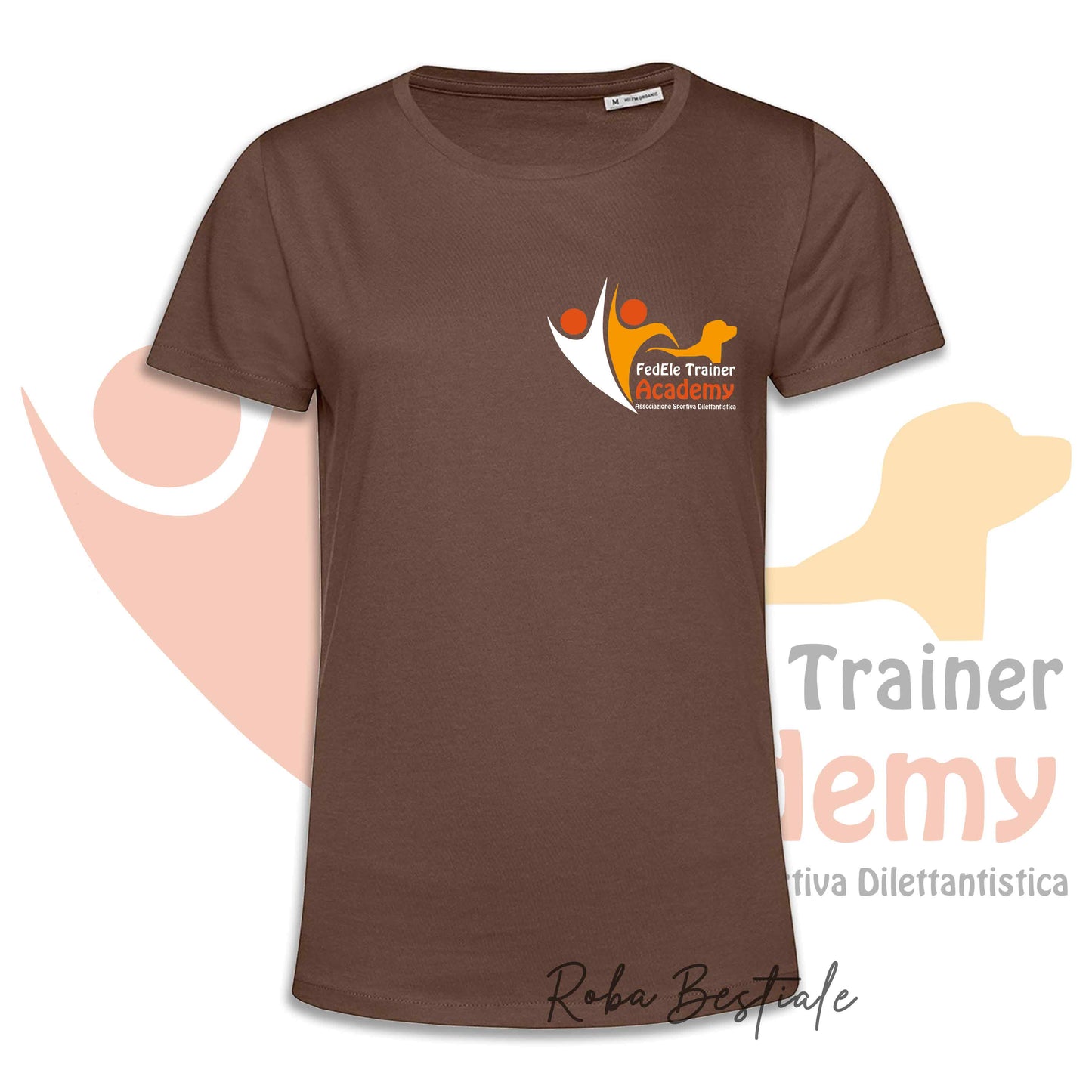 T-Shirt FEDELE Trainer Academy - Uomo o Donna, TONI VIOLA E MARRONE - Dalla XS alla 3XL