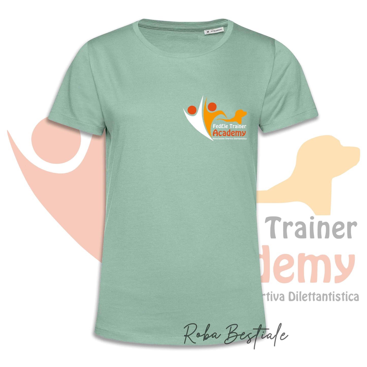 T-Shirt FEDELE Trainer Academy - Uomo o Donna - TONI DI VERDE E GIALLO - Dalla XS alla 3XL