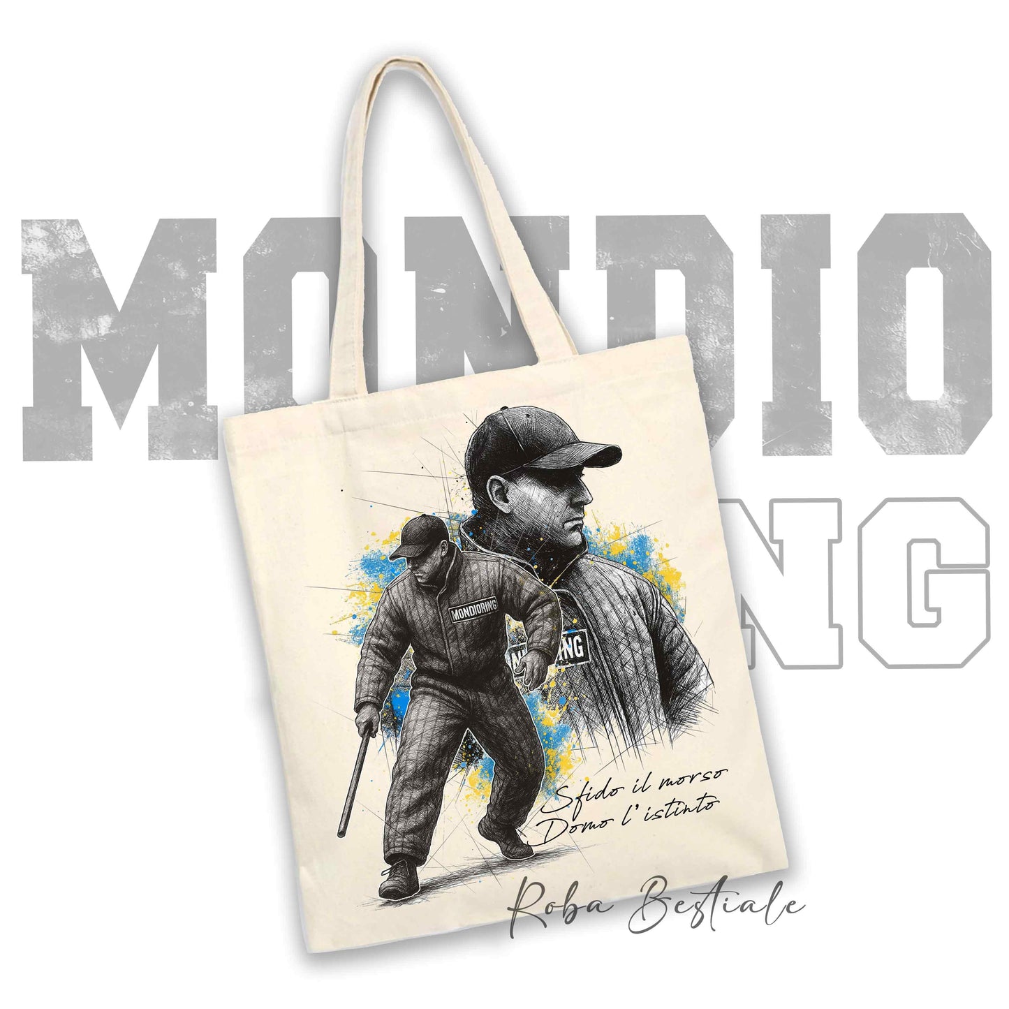 Shopper FIGURANTE 1 - MONDIORING - Diversi colori disponibili, 100% Cotone