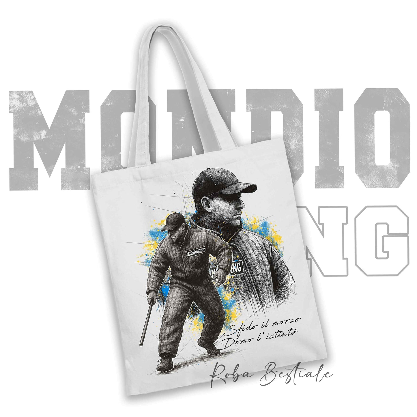 Shopper FIGURANTE 1 - MONDIORING - Diversi colori disponibili, 100% Cotone