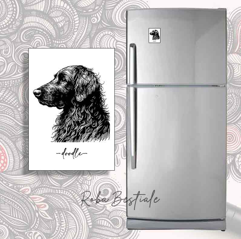 Magnete DOODLE - FLAT COATED RETRIEVER
