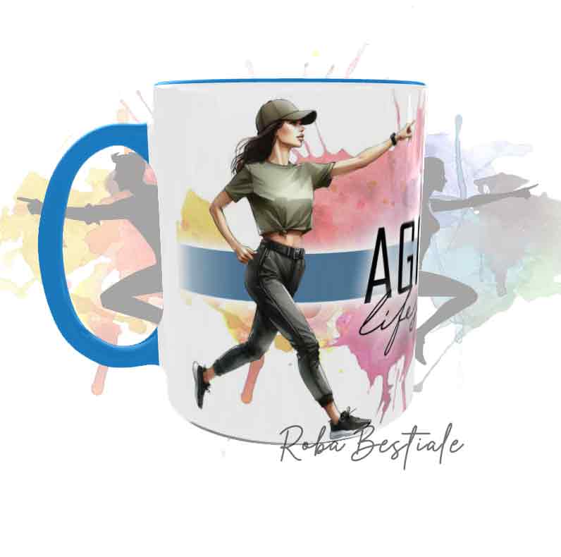 Tazza AGILITY LifeStyle - BORDER COLLIE Blue Merle - Design "GIRL" o "BOY"