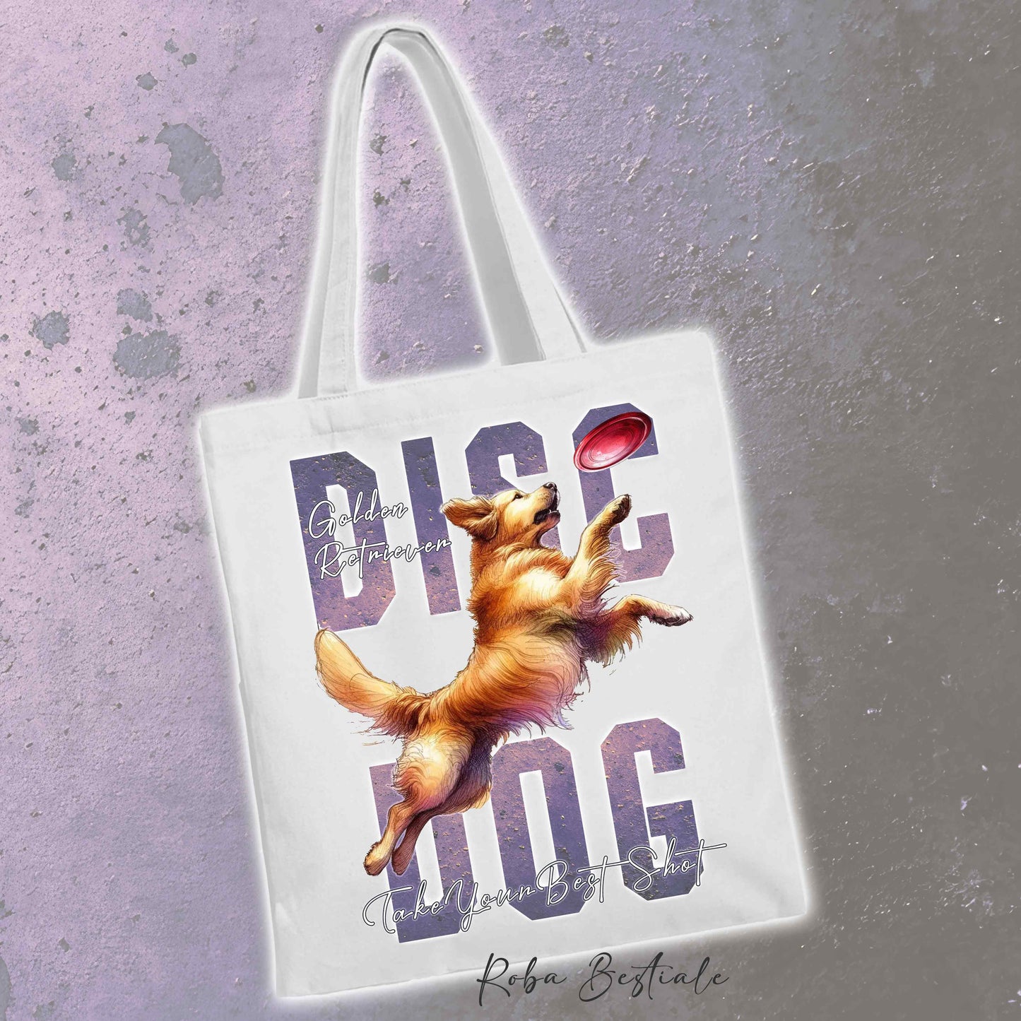 Shopper APTITUDE - DISC DOG - GOLDEN RETRIEVER - Diversi colori disponibili