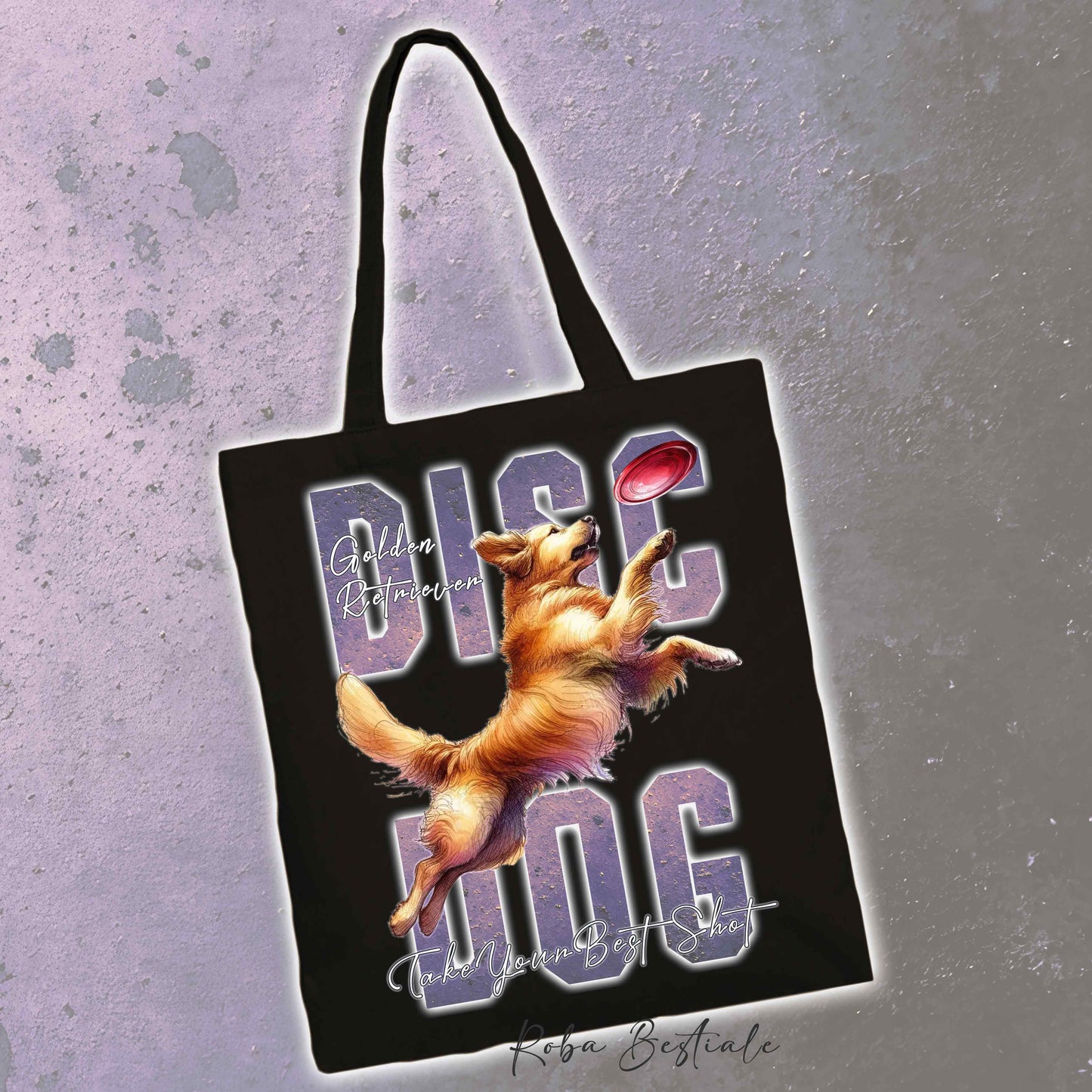 Shopper APTITUDE - DISC DOG - GOLDEN RETRIEVER - Diversi colori disponibili