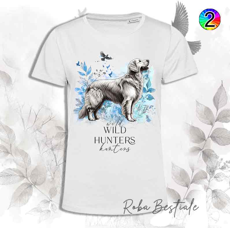 T-Shirt WILD HUNTERS - GOLDEN RETRIEVER