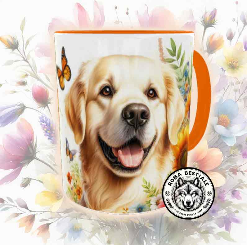 SPRING LOVE mug - GOLDEN RETRIEVER