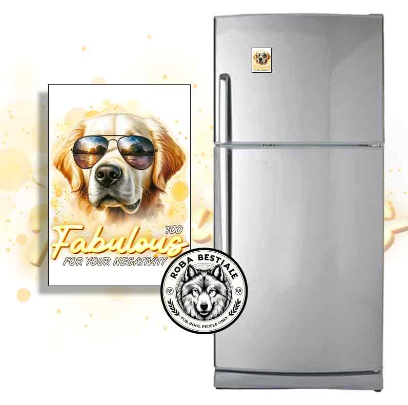 Magnet TOO FABULOUS - GOLDEN RETRIEVER
