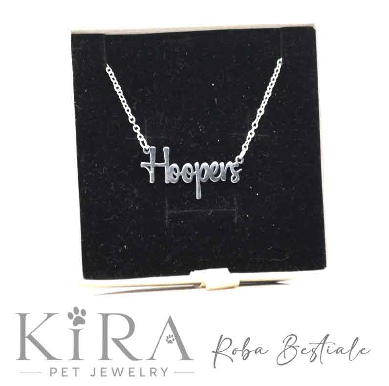 Collana KIRA PET JEWERLY - HOOPERS - In Acciaio Inox con catenella a maglia fine