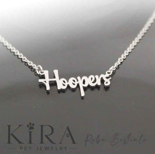 Collana KIRA PET JEWERLY - HOOPERS - In Acciaio Inox con catenella a maglia fine