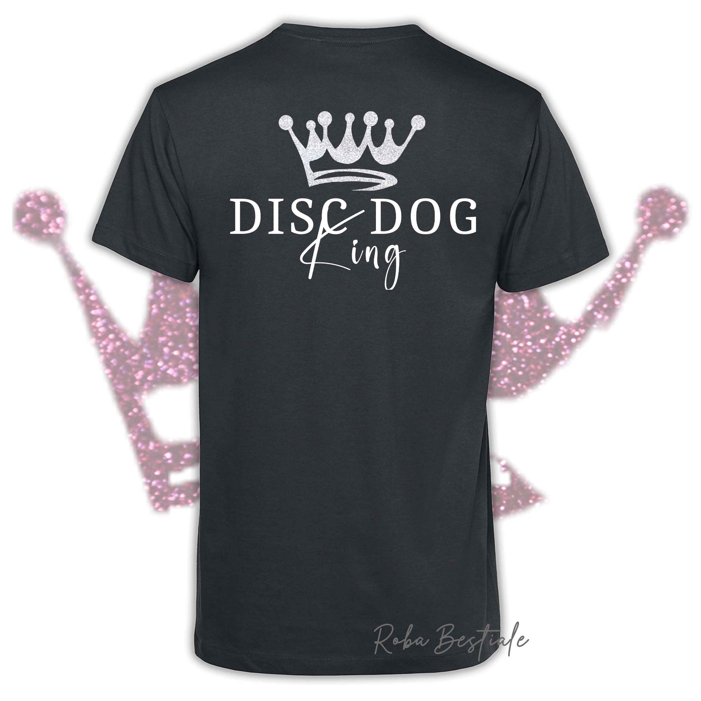 T-Shirt HRH - DISC DOG KING - Uomo, disponibile in tanti colori - dalla XS alla 5XL
