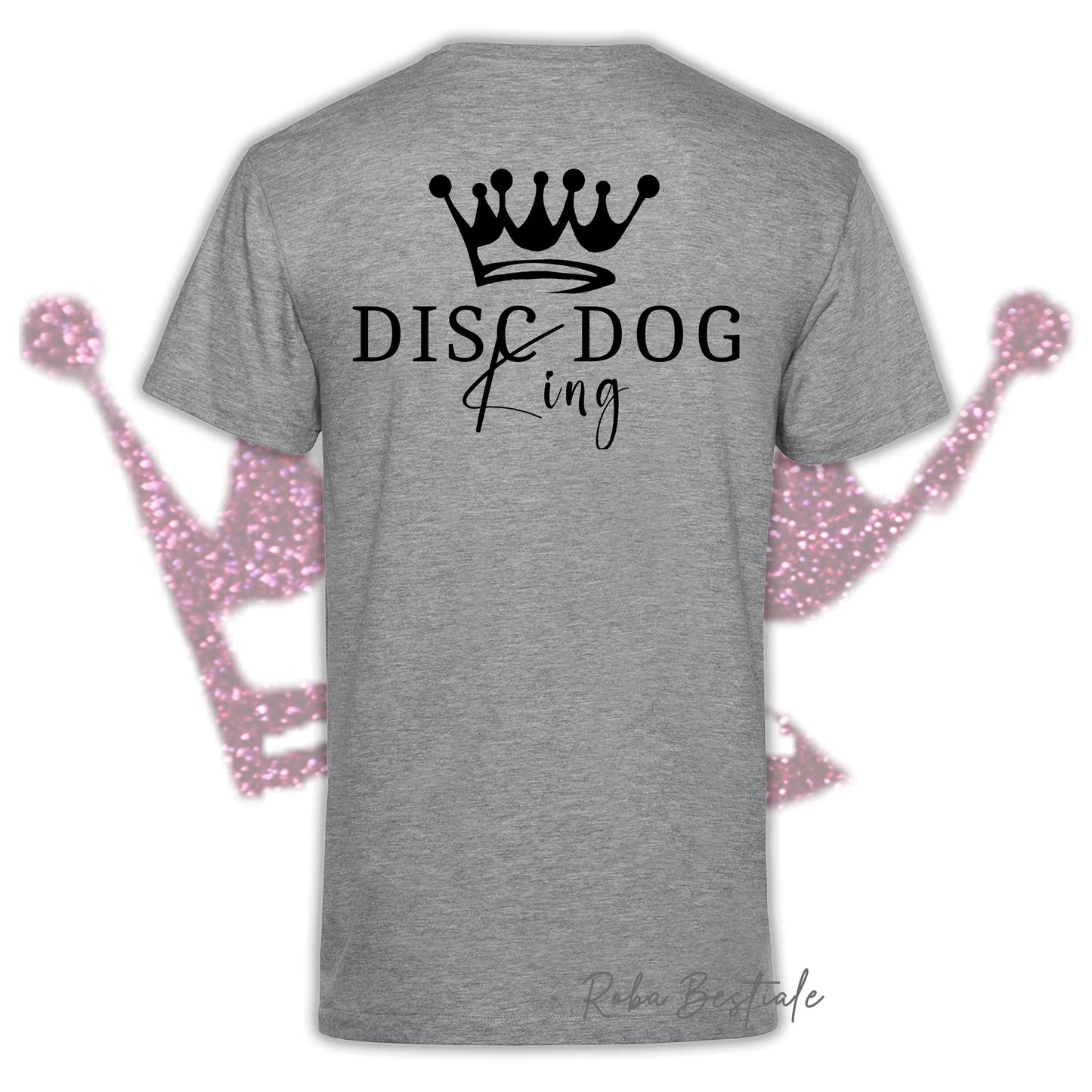 T-Shirt HRH - DISC DOG KING - Uomo, disponibile in tanti colori - dalla XS alla 5XL