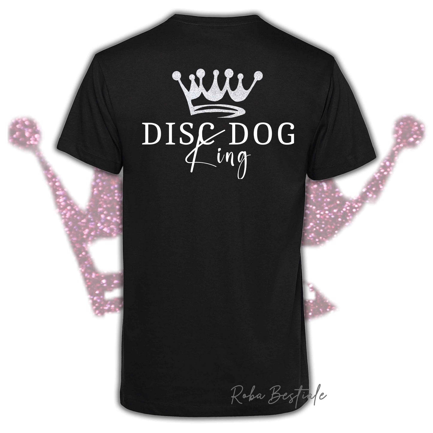 T-Shirt HRH - DISC DOG KING - Uomo, disponibile in tanti colori - dalla XS alla 5XL