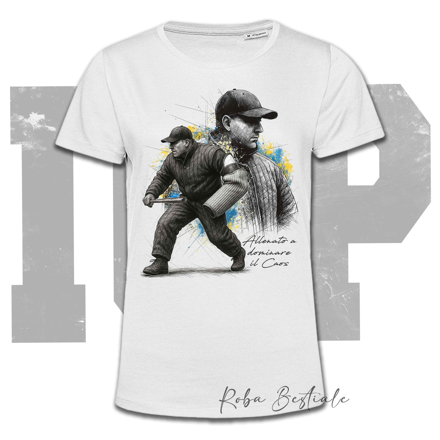 T-Shirt FIGURANTE 1 - IGP - Bianca, Uomo o Donna - dalla XS alla 5XL