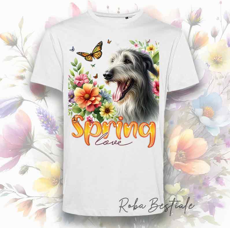 T-Shirt SPRING LOVE - IRISH WOLFHOUND