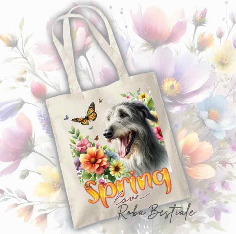 SPRING LOVE shopper - IRISH WOLFHOUND