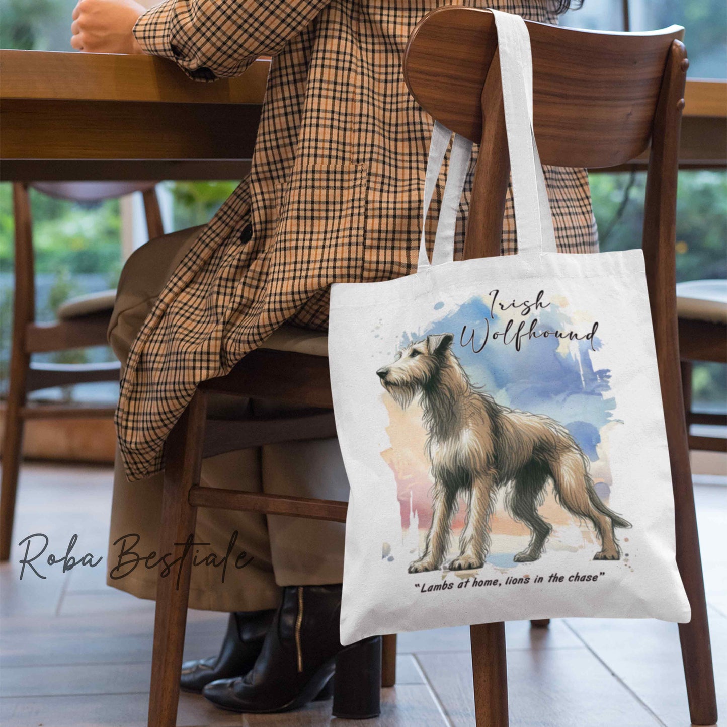 Shopper BEHAVIOR - IRISH WOLFHOUND Fulvo - Standard FCI - Diversi colori disponibili, 100% Cotone