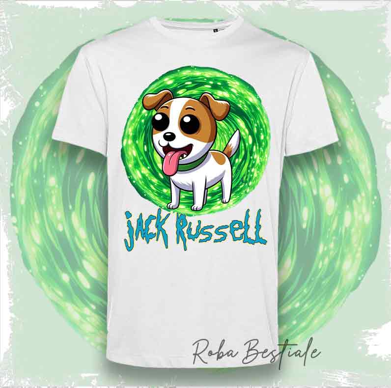 RICK & MORTY - JACK RUSSELL TERRIER White Fawn T-Shirt