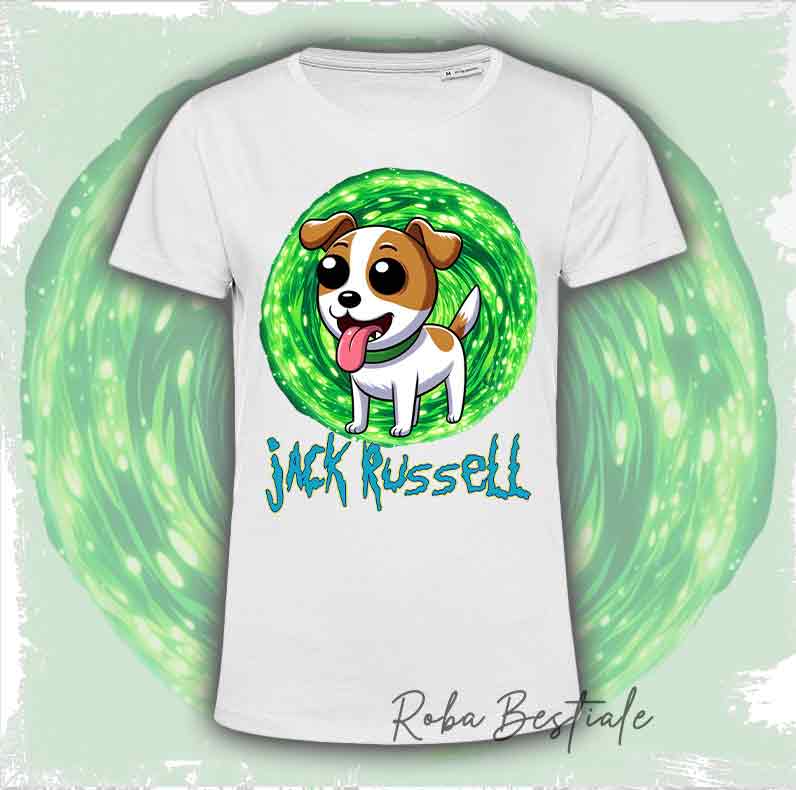 RICK & MORTY - JACK RUSSELL TERRIER White Fawn T-Shirt