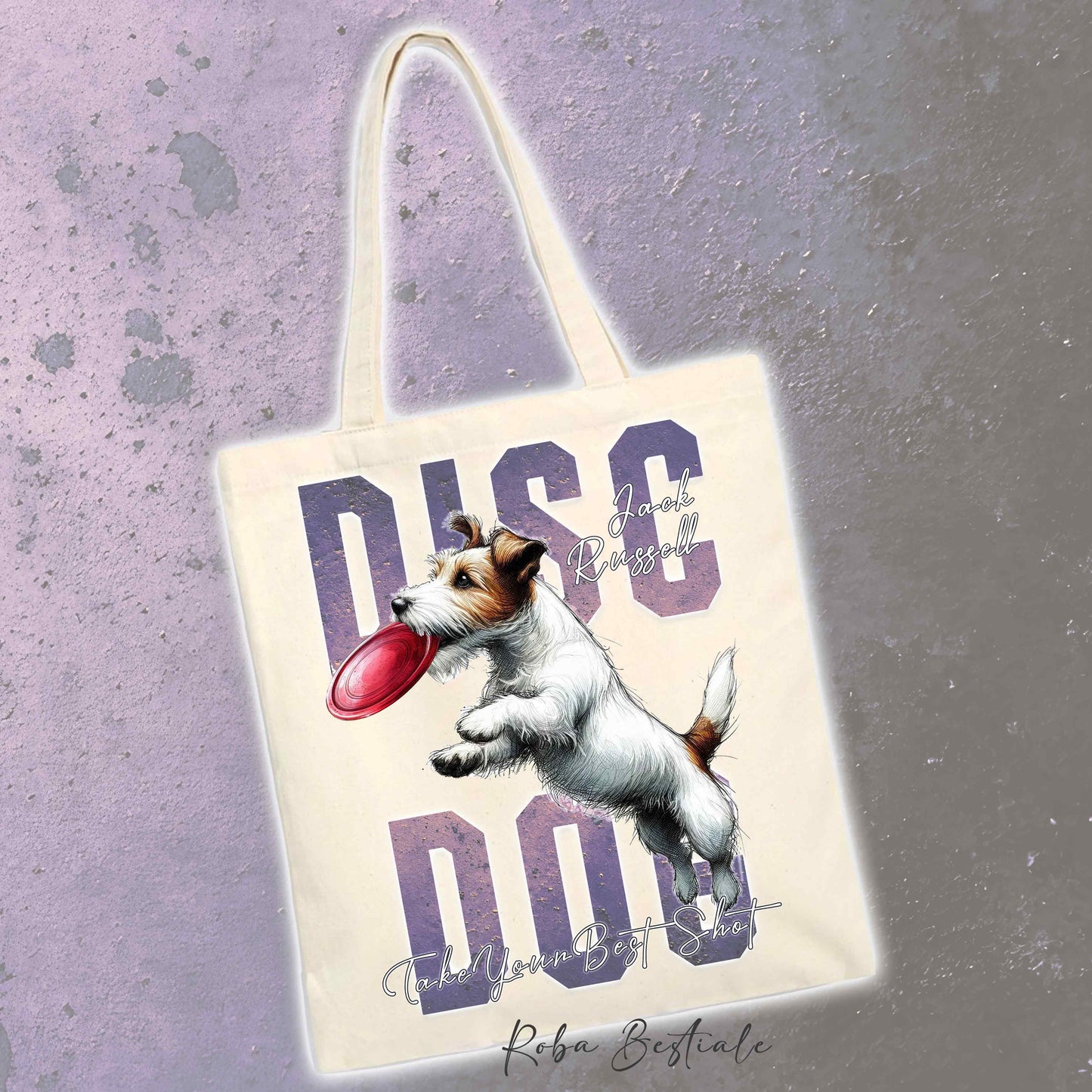 Shopper APTITUDE - DISC DOG - JACK RUSSELL TERRIER Broken - Diversi colori disponibili