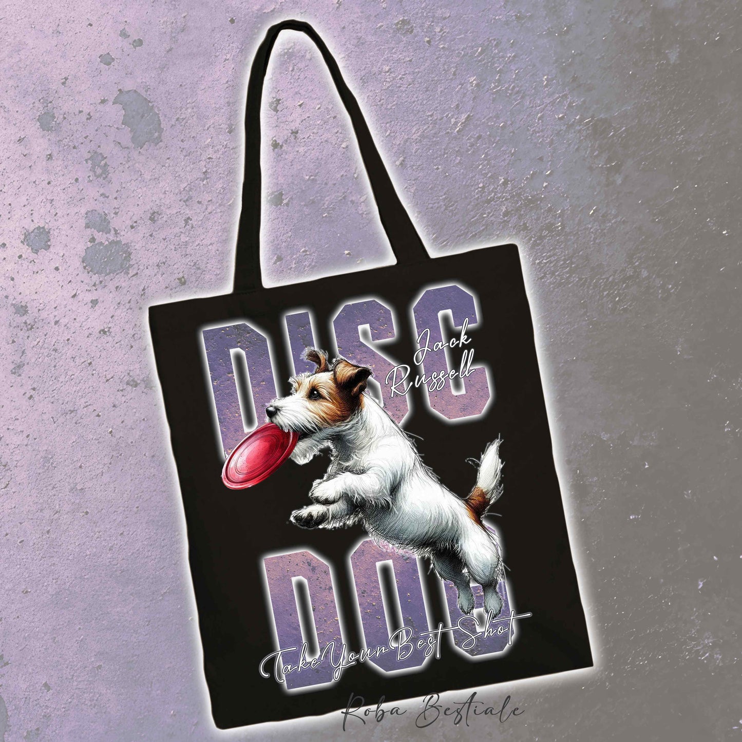 Shopper APTITUDE - DISC DOG - JACK RUSSELL TERRIER Broken - Diversi colori disponibili