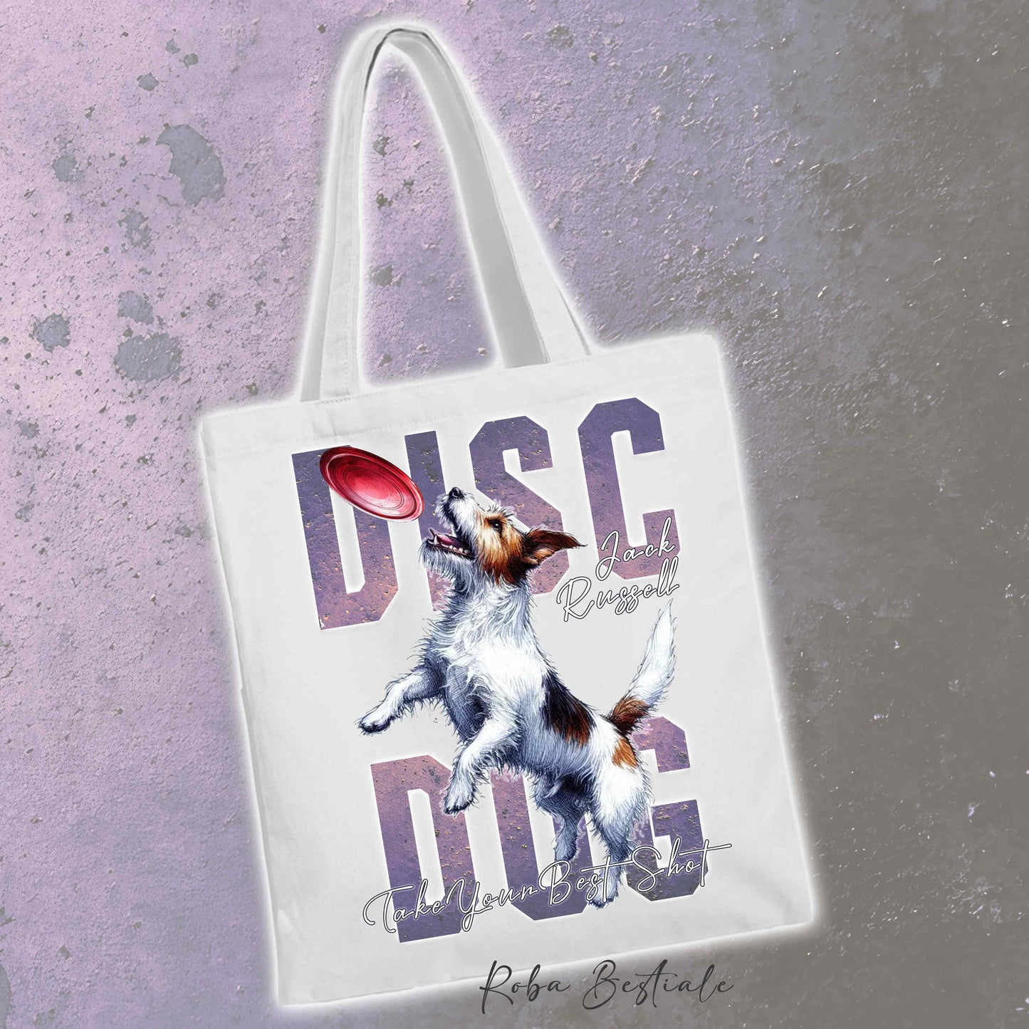 Shopper APTITUDE - DISC DOG - JACK RUSSELL TERRIER Rough - Diversi colori disponibili