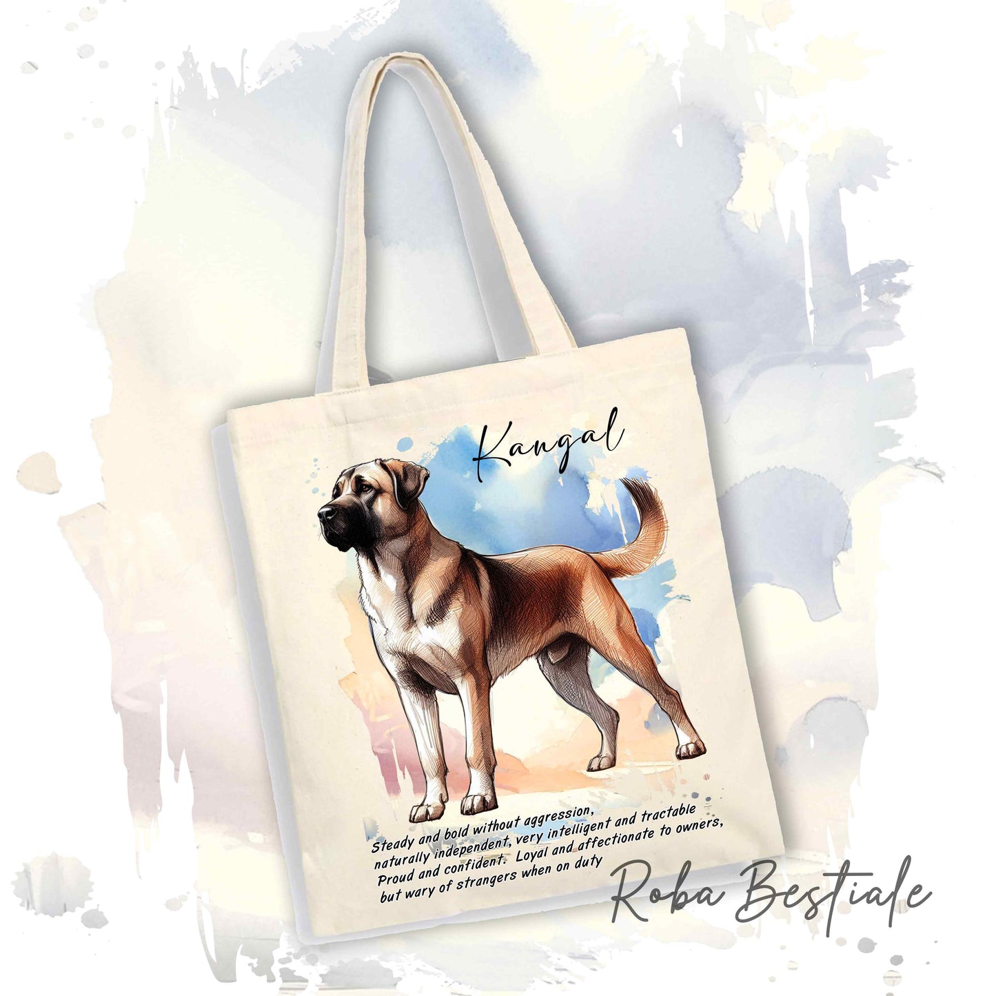 Shopper BEHAVIOR - KANGAL - Standard FCI - Diversi colori disponibili, 100% Cotone