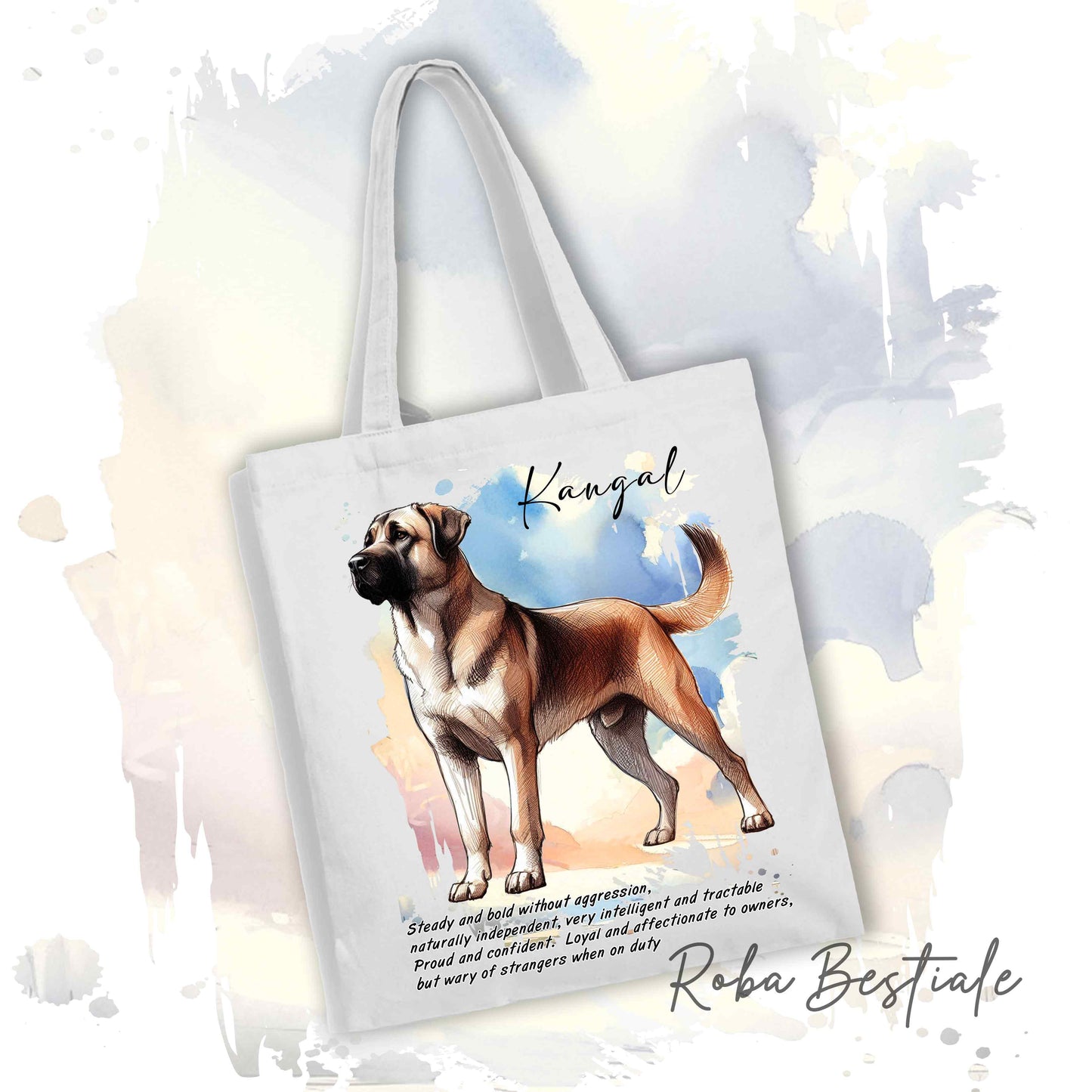 Shopper BEHAVIOR - KANGAL - Standard FCI - Diversi colori disponibili, 100% Cotone