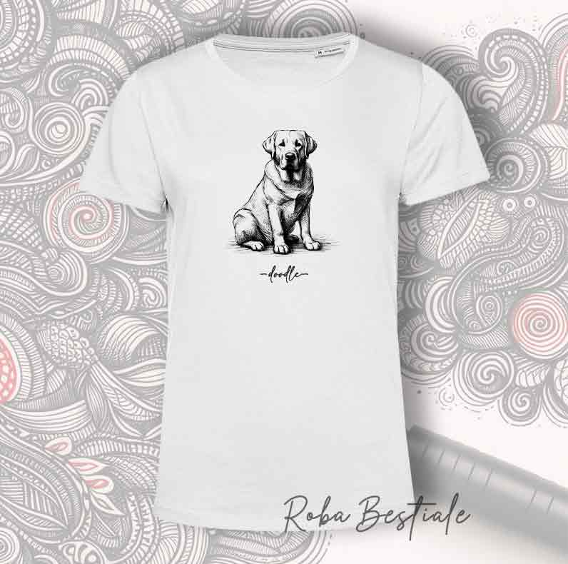 T-Shirt DOODLE - LABRADOR RETRIEVER Miele
