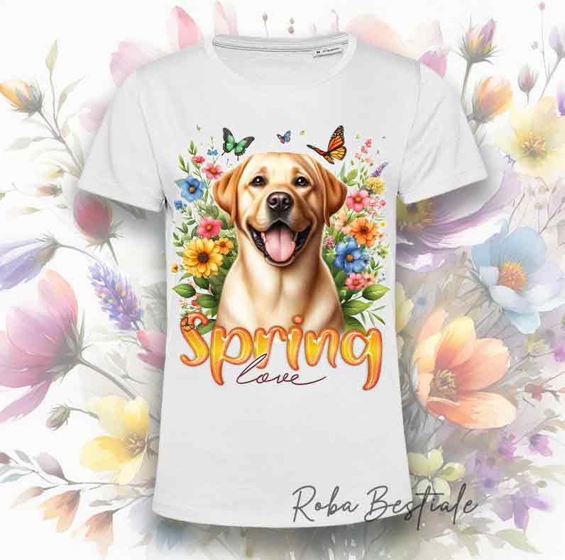 SPRING LOVE T-Shirt - LABRADOR RETRIEVER Honey