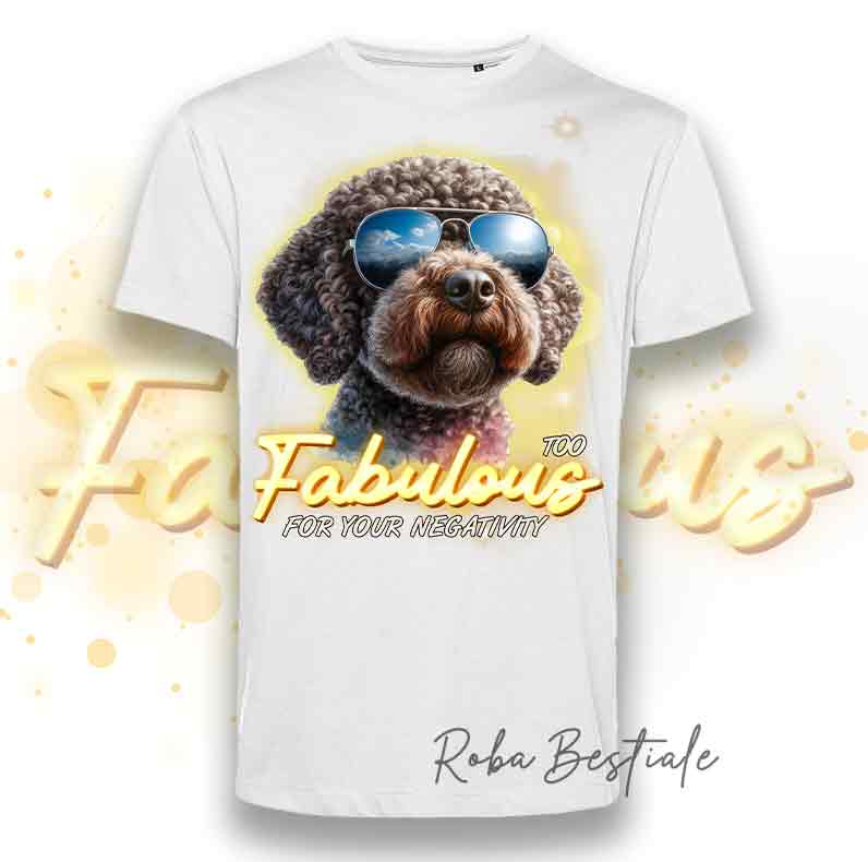 T-Shirt UOMO - TOO FABULOUS - LAGOTTO ROMAGNOLO Marrone